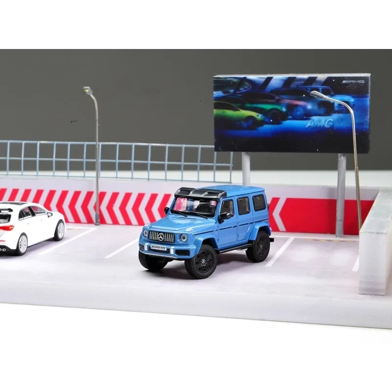 NZG 1:64 Mercedes-Benz MB AMG G63 4X4 2023 alloy model, children's collection of decorative toys, a New Year gift for children.