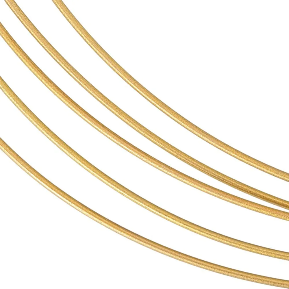 18 Gauge gold eloxierter Titandraht, 6,56 Fuß, runder Basteldraht aus Titanstahl für die Herstellung von Schmuckstücken