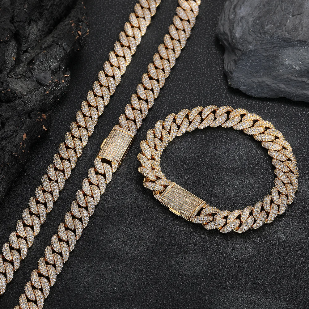 12mm Hip-Hop-Schmuck Diamant-C – Cuban Link Chain 12Mm Bewertung und Preis