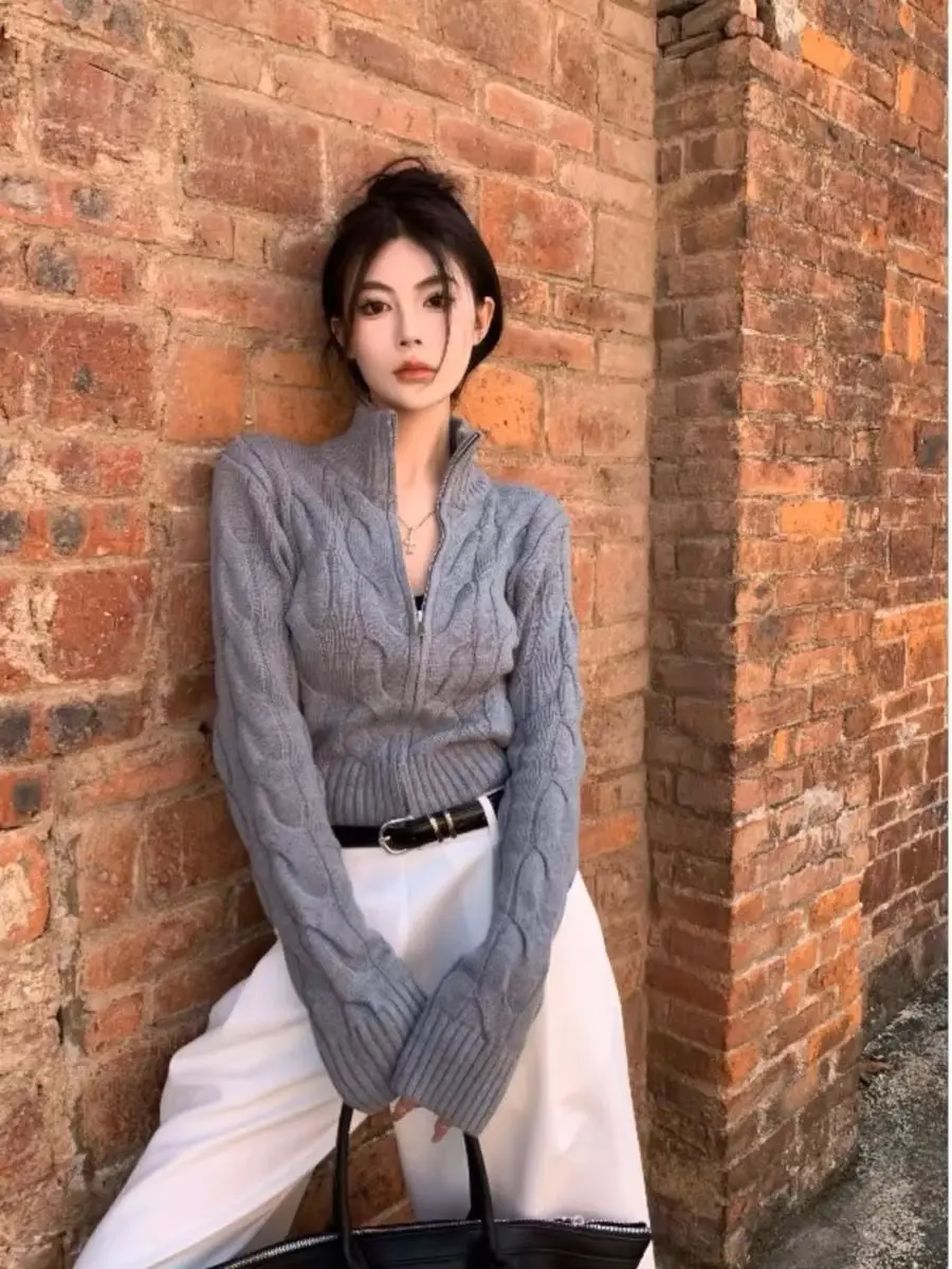 

Свитера Джемперы Кардиганы Женские Каваи Японский Кашемир Шелк Жемчуг Пуговицы Укороченная Длина Дата Ночь Французский Стиль Элегантный Сексуальный