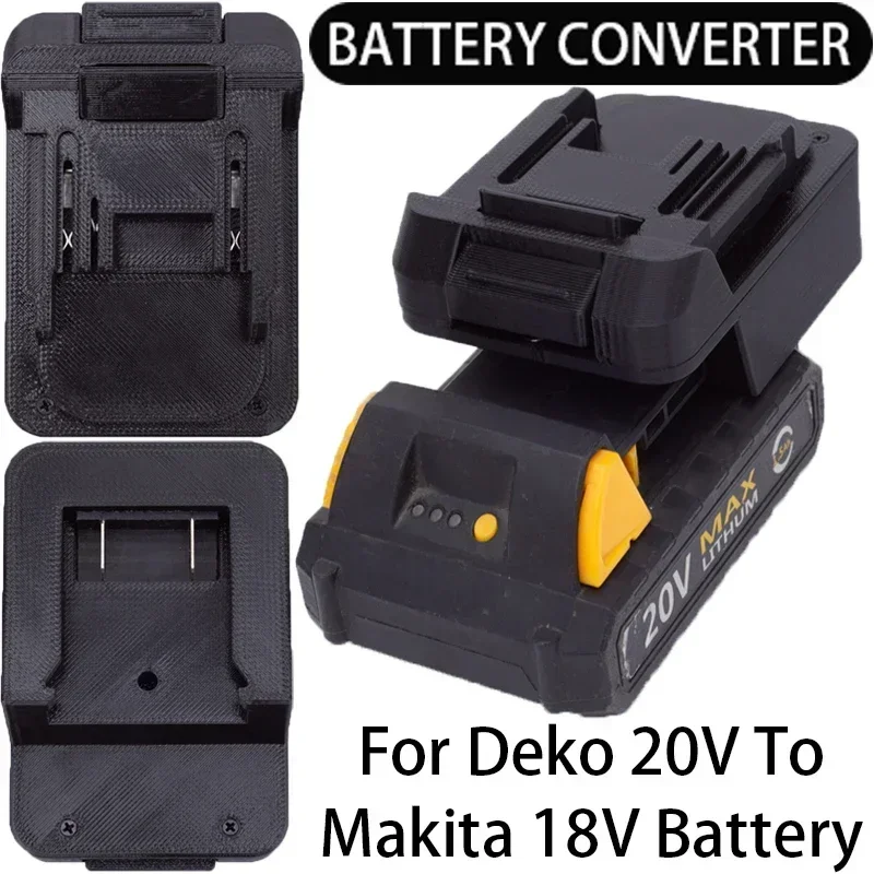 Battery Adapter for Makita 18V Li-Ion Tool To for DEKO 20V Li-Ion Battery GCD20DU2 GCD20DU3 Converter Power Tool Accessory