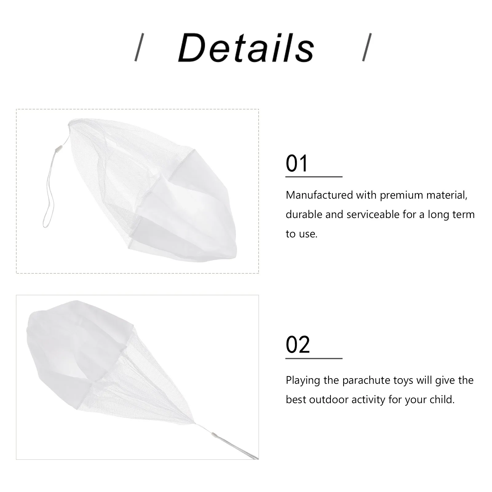 2Pcs Parachute Outdoor Kids Hand Throw Creative Educational Plaything Enhances Creativity Outdoor Game