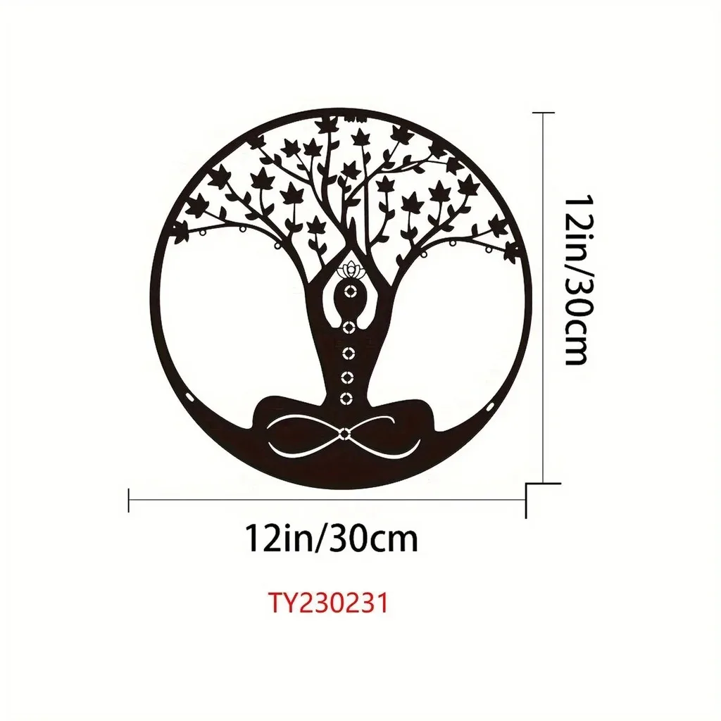 Nature Inspired Tree of Life Metal Wall Plaque Elegant Indoor Wall Hanging Decor Excellent Housewarming Gift for Home Decoration