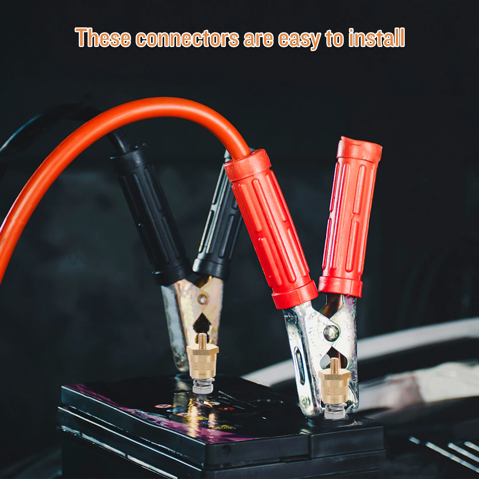 

2 шт. автомобильные клеммные разъемы металлические адаптеры пост-терминалы переходники автоматический разъем автомобильные адаптеры прочные длинные