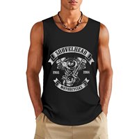 Shovelhead Engine Tank Top Men's sleeveless gym shirts sports vest