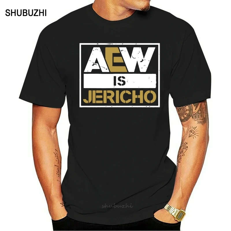 Brand Aew Is Jericho Shirt shubuzhi Summer Men Short Sleeve T-Shirt men cotton tshirt summer brand teeshirt euro size