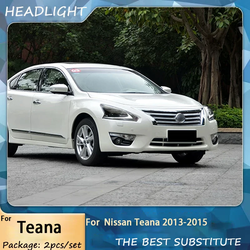 Car Styling Head Lamp for Nissan Teana LED Headlight 2013-2015 Headlights Altima Turn Signal High Beam Angel Eye Projector Lens