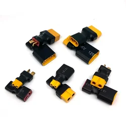 1PCS Adapter XT30 XT60 XT90 T Plug Deans EC5 EC3 Female to Male TRX Connectors Plug RC Lipo Battery Control Parts DIY