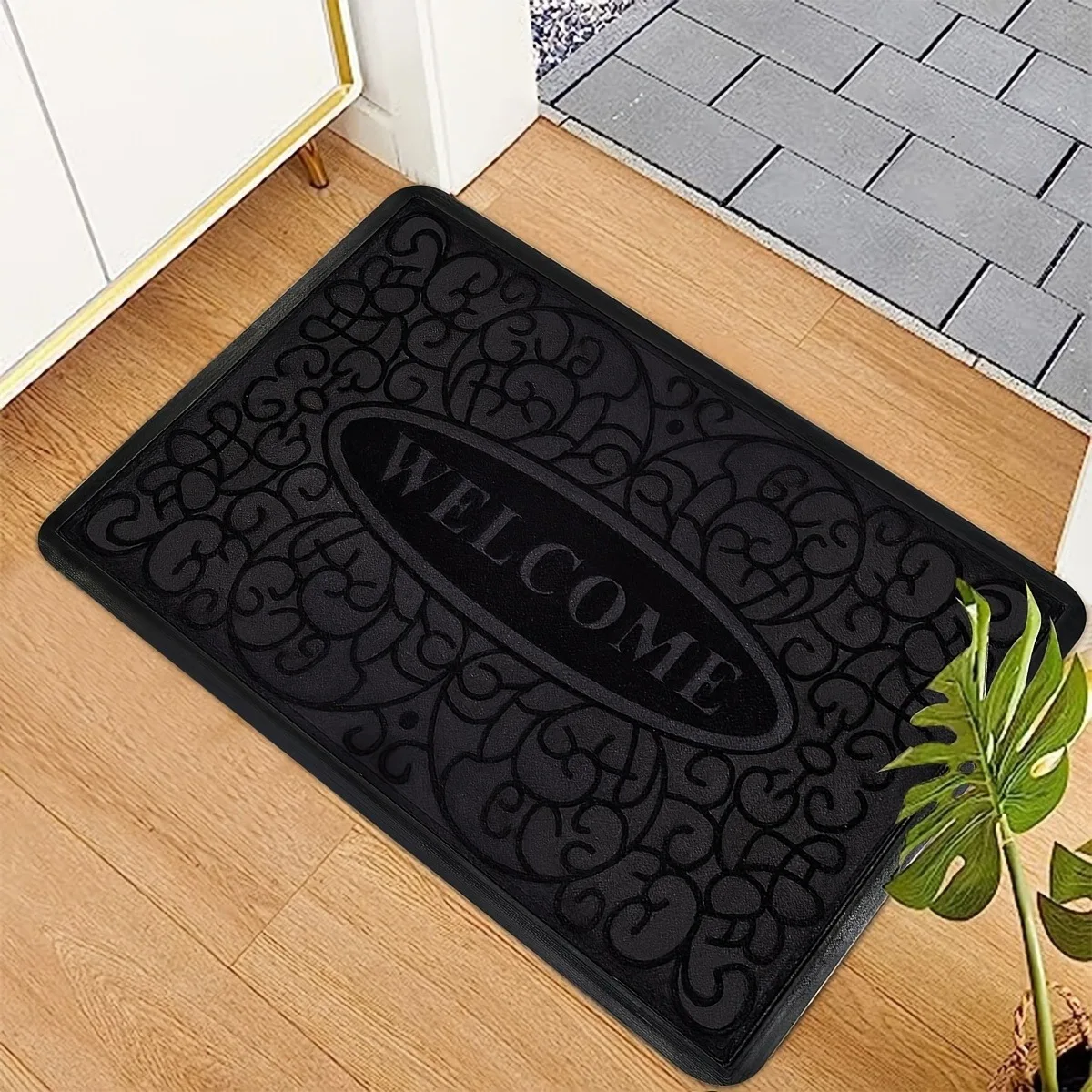 

1PC WELCOME Pattern Kitchen Rugs Non-Slip Door Mats Pop arts design Living room Rug Bath Mat Carpet for Home Sink Laundry Decor