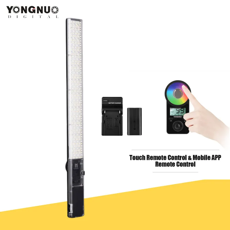 YONGNUO YN360 III YN360III Handheld LED Video Light Touch Adjusting Bi-colo 3200-5500K RGB Fill Light Bar with Remote Control