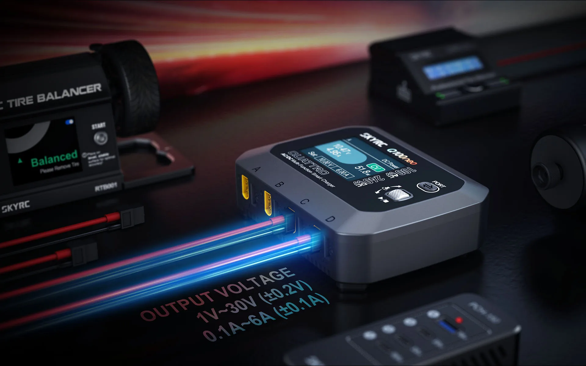 شاحن ذكي متعدد الوظائف SKYRC Q100 ENO AC/DC