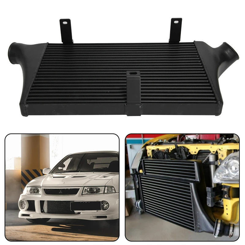 Upgrade Front Intercooler Fits for Mitsubishi Lancer Evolution VII VIII IX 4G63 2L Turbo 2001-2007