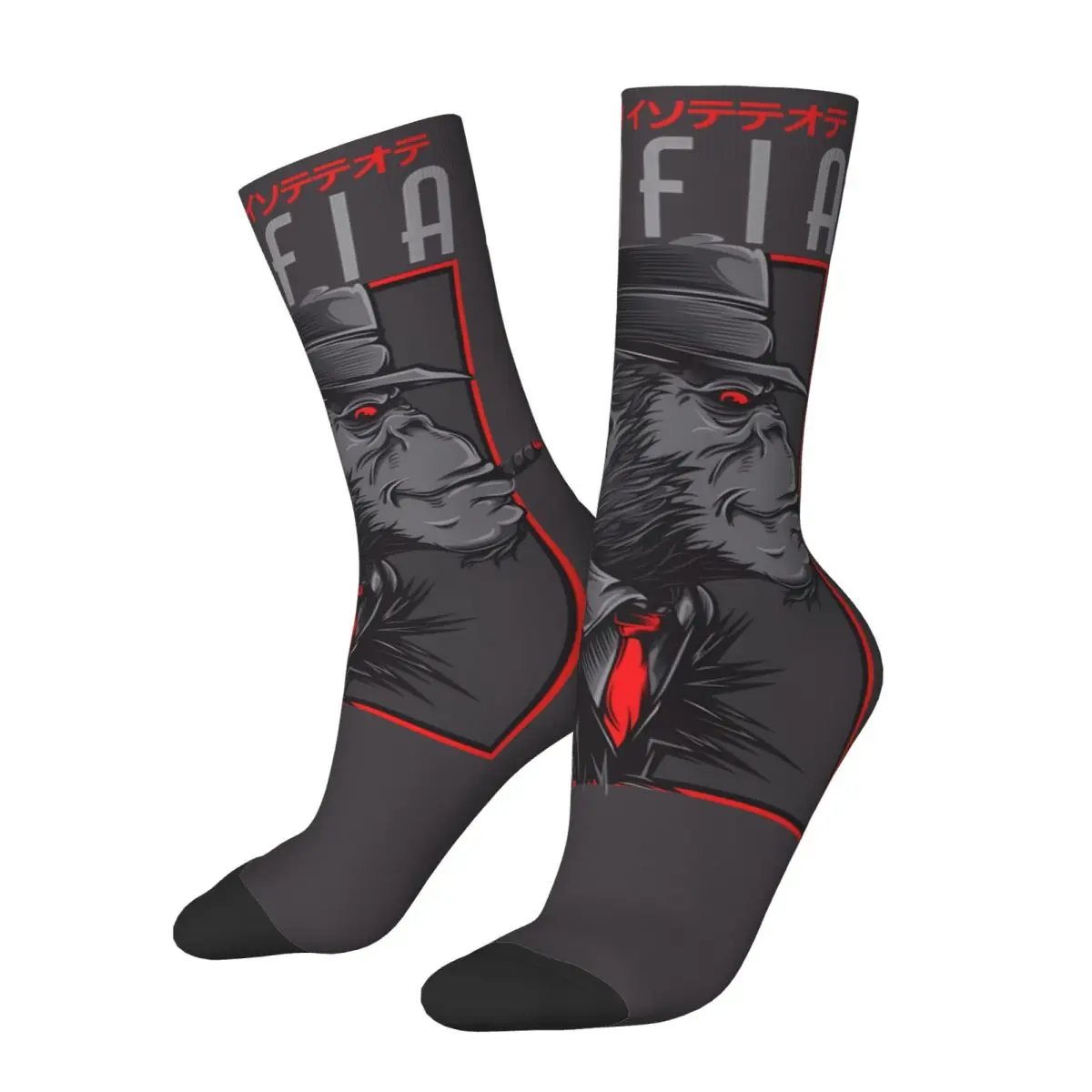 Mafia Handsome Gorilla Men and Women printing Socks,Motion Applicable throughout the year Dressing Gift