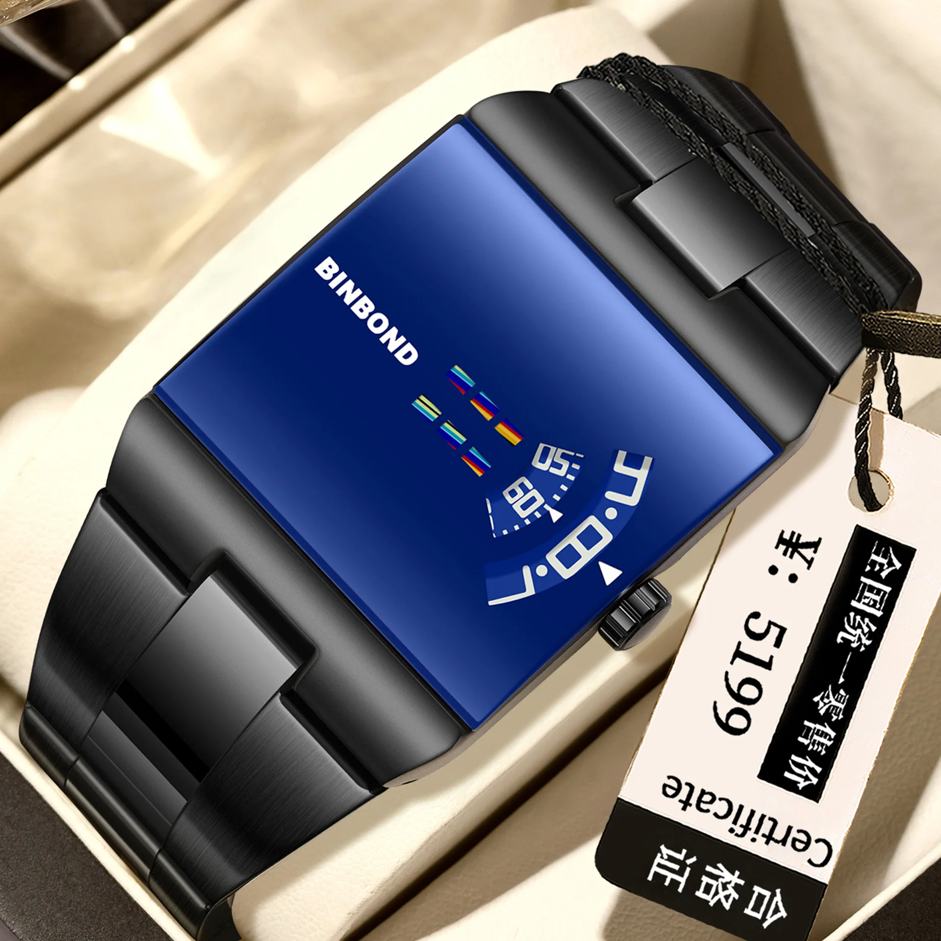 Brand Trend New Concept Watch Men's Steel Strap Watches Simple Waterproof Male's Fashion Quartz Hour Clock Wristwatches Gift