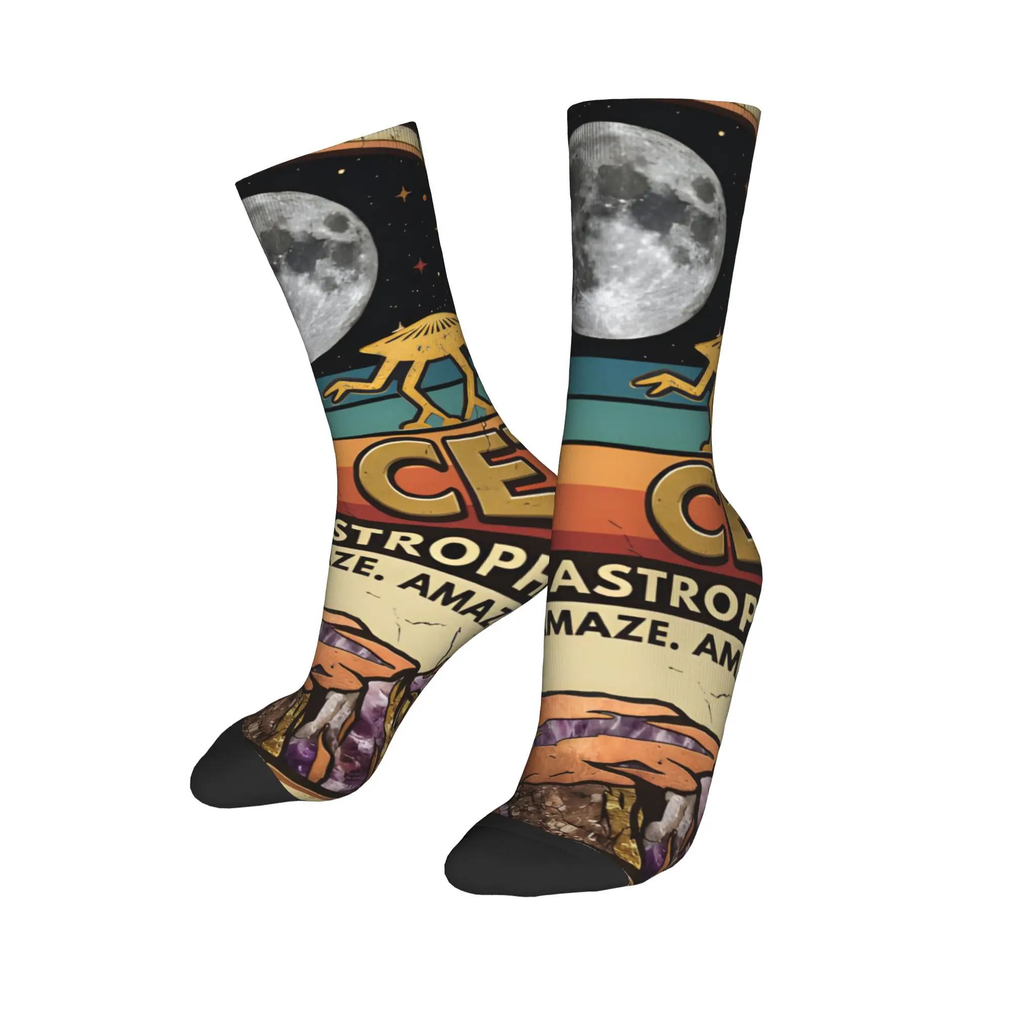 Winter Warm Hip-hop Women Men Tau Ceti Rocky Amaze Project Hail Mary Socks  Sweat Absorbing Middle Tube Socks