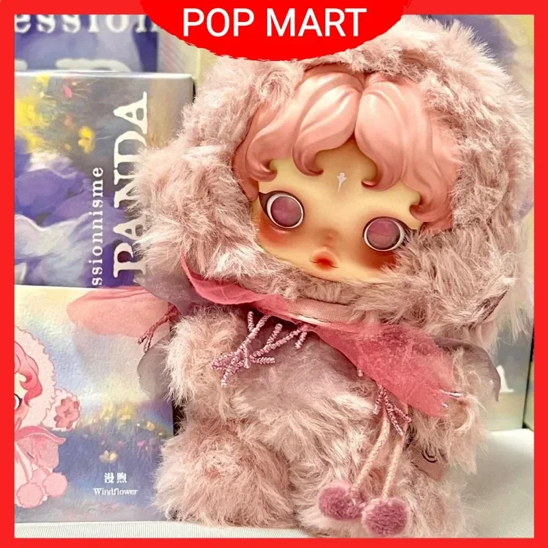 جديد حقيقي Popmart Skullpanda L Impressionnisme سلسلة صندوق أعمى اللعب Kawaii صندوق غامض أنيمي عمل الشكل هدايا عيد الميلاد