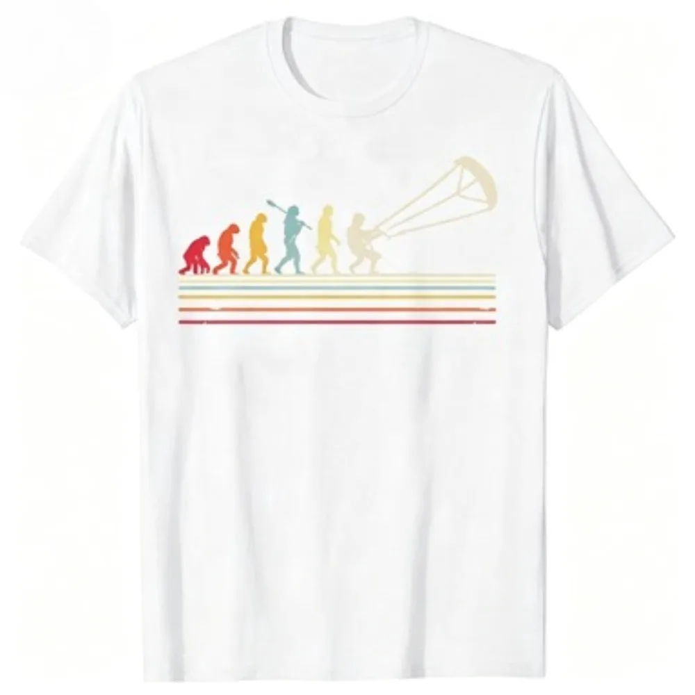 Funny Kitesurf T Shirt Kite Surfing Evolution Kite Boarding 3D Printed T Shirt Cotton Man Top T-Shirts 3D Printed Hot Sale