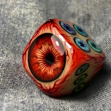 Hyperrealistischer Cthulhu-Augapfel aus Harz, Würfel, Neuheit, kreative Dekoration für TRPG-Tischrollenspiele und Rollenspiel-Enthusiasten – Detail 6