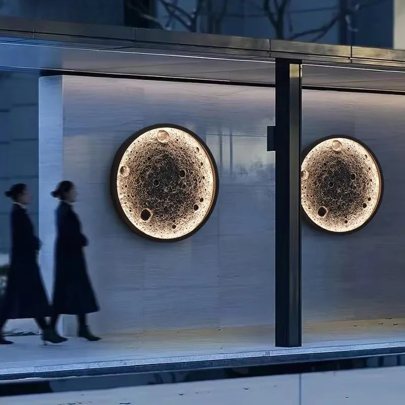 Led Moon Lamp - Modern Moon LED Wall Lamp -