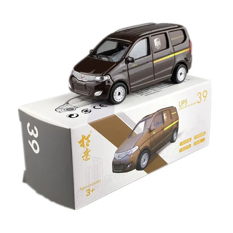 

Xcartoys 1/64 Wuling Hongguang UPS Express Vehicle Initial Text D Version Alloy Car Model Kids Gift Toys for Boys