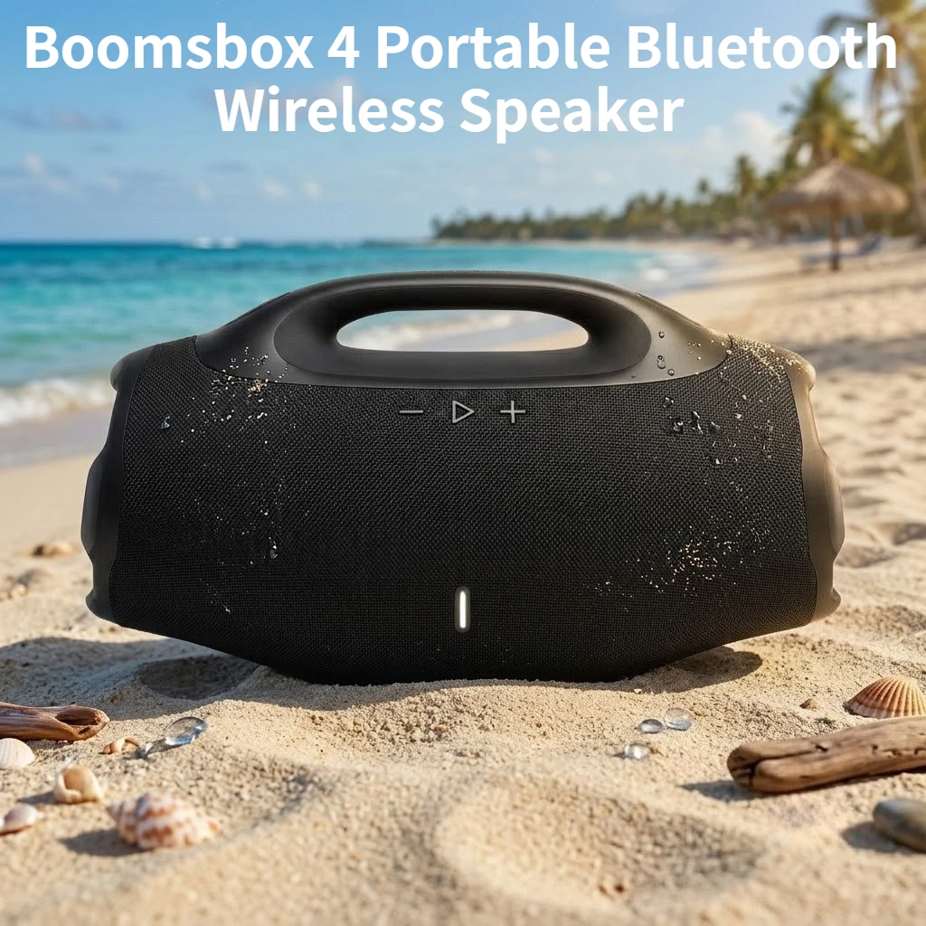 Boomsbox 4 Portable Bluetooth Speaker IP68 Waterproof Wireless Outdoor Subwoofer Deep Bass Long Playtime High Quality Parlante