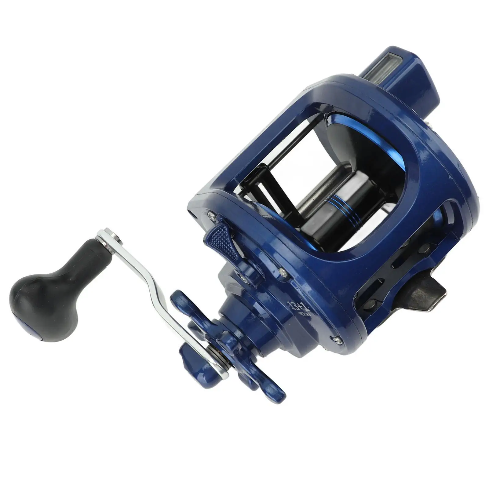 Round Baitcasting Fishing Reel - Smooth & Powerful Saltwater Inshore Surf Trolling Reel