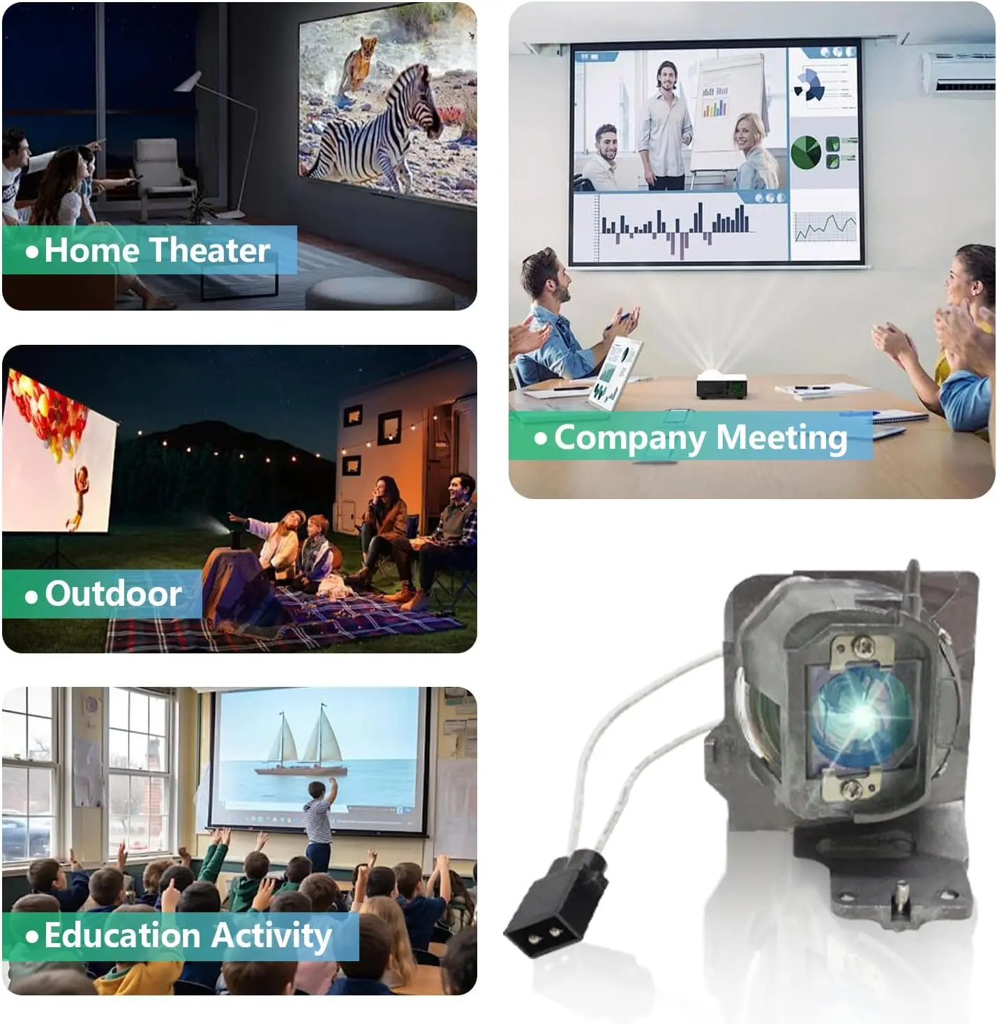 

BL-FU200E / SP.7EH01GC01 Replacement Projector Lamp Bulb Compatible with OPTOMA DH334 HD27H HD27HDR HD27LV-4K HD29H Projectors