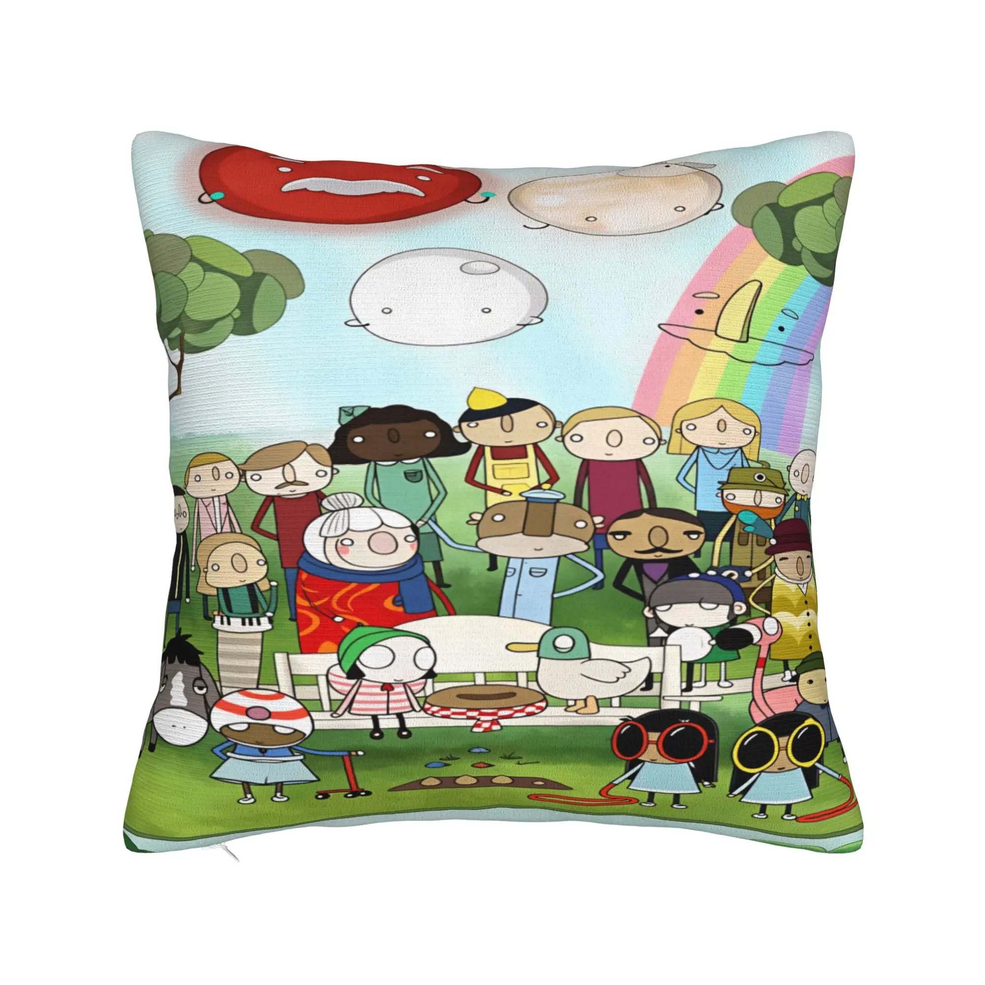 Pillow Cover Sarahs And Duck  Kawaii Pillow Case For Sofa Couch Bed Living Room Pillowcases