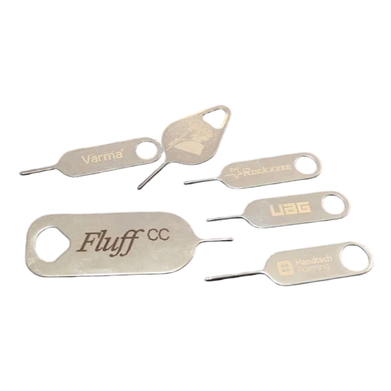 Custom Logo Printing Sim Card Pin for Iphone Card Tray Ejector Removal Tool Needle Opener for Samsung Android Smartphone a15
