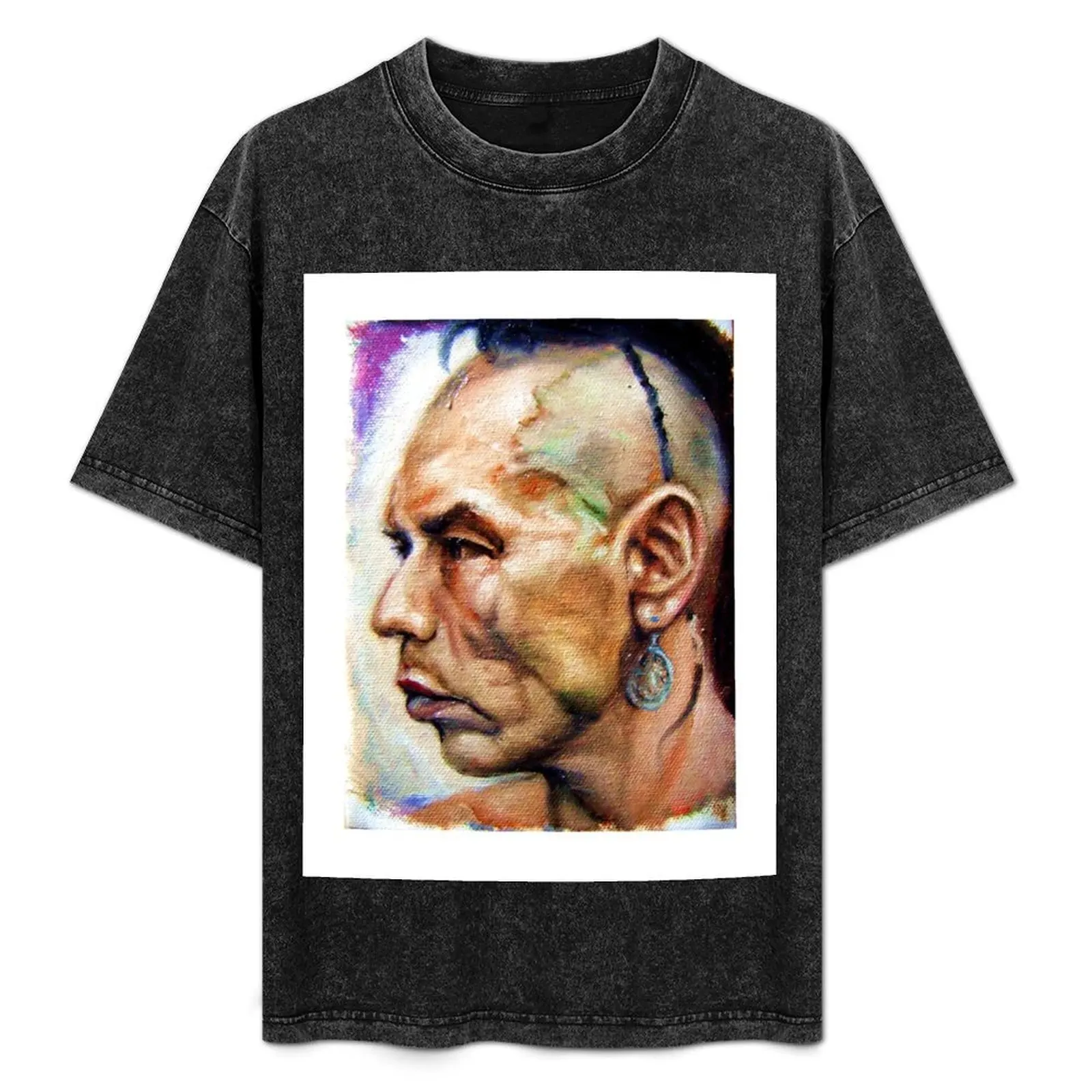 

Wes Studi as Magua In The Last Of The Mohicans T-Shirt Modern Style Print T-Shirt