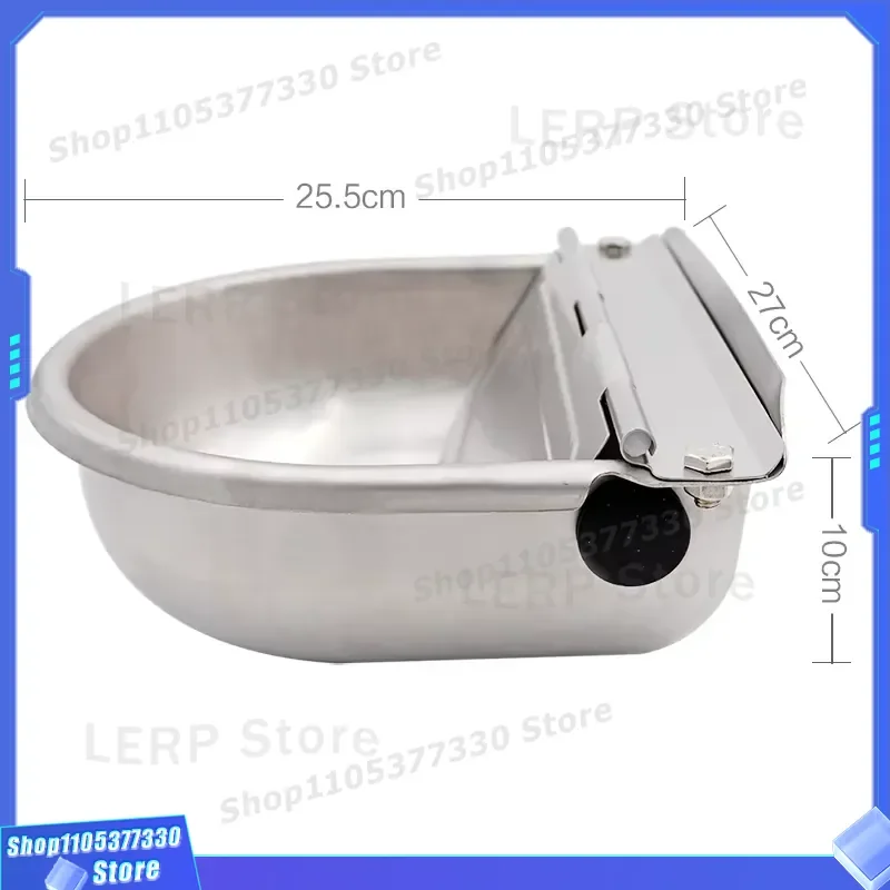 Stainless Steel Animal Drinking Bowl for Cattle Horses Sheep Durable Livestock Water Trough Farm Feeder Basin Heavy Duty Pet