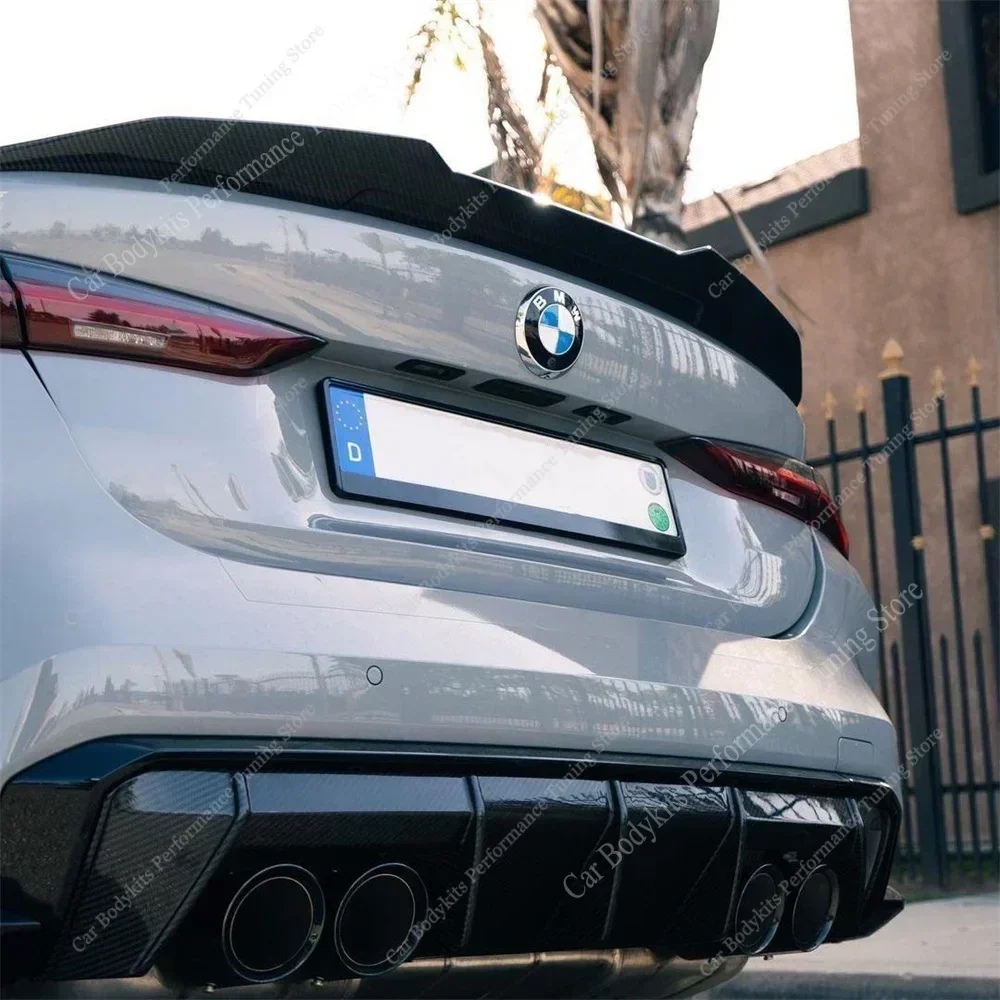 PSM Style Rear Spoiler For Bmw G22 G24 G26 G82 4 Series i4 420i 430i 430d M440i M4 Bodykit Rear Trunk Tail Wing 2020-2026 Tuning