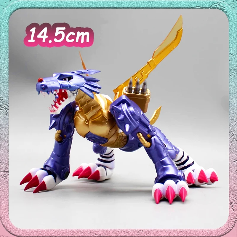 

14 5 см Digimon Gk Steel Machinery Galuru Beast Gabu Beast Evolution Модель игрушки Настольный орнамент ручной работы Аниме Периферийные подарки