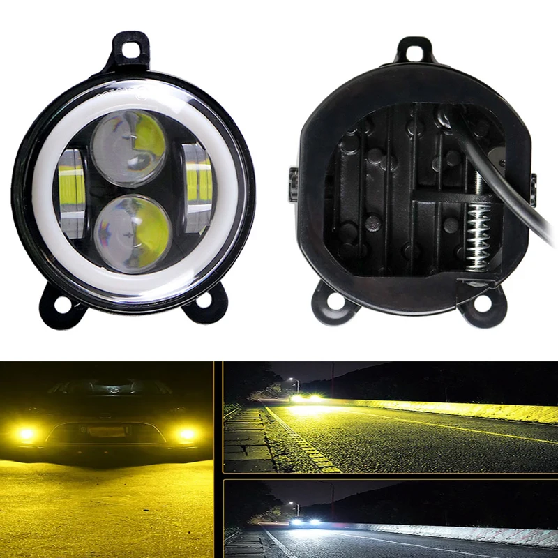 

LED Fog Lights Front Bumper Front Bumper Car Lenses For Vehicles Projector High Power Fog Lamp Universal Headlights Accsesories