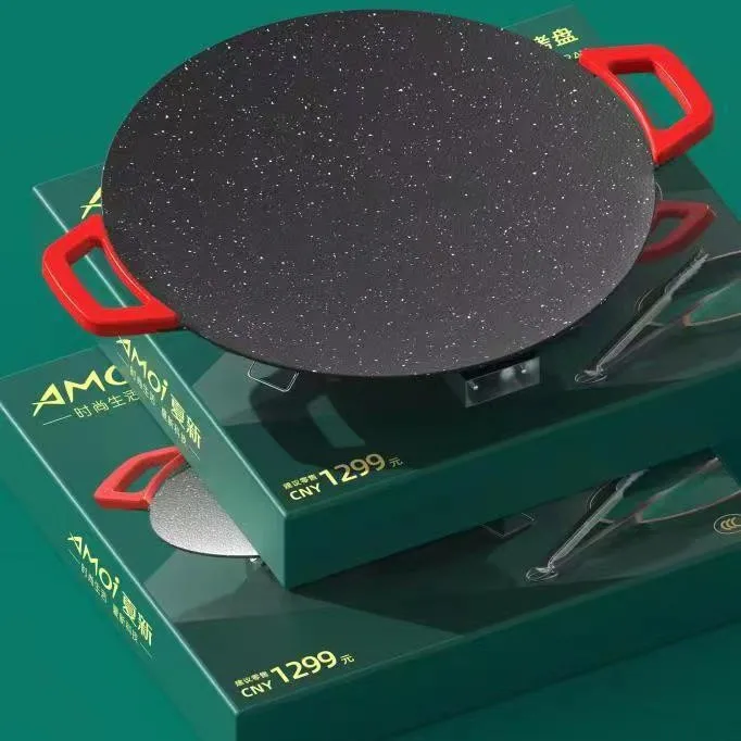 

Barbecue dish for home use, smokeless barbecue dish, non stick barbecue grill, wheat stone baking tray, pan fried meat dish
