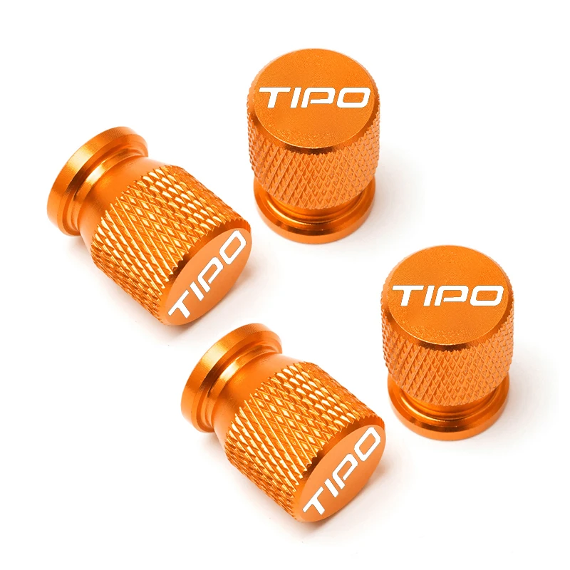 Car Wheel Tire Valve Caps Tyre Stem Covers Airdust Waterproo For Fiat TIPO Auto Accessories