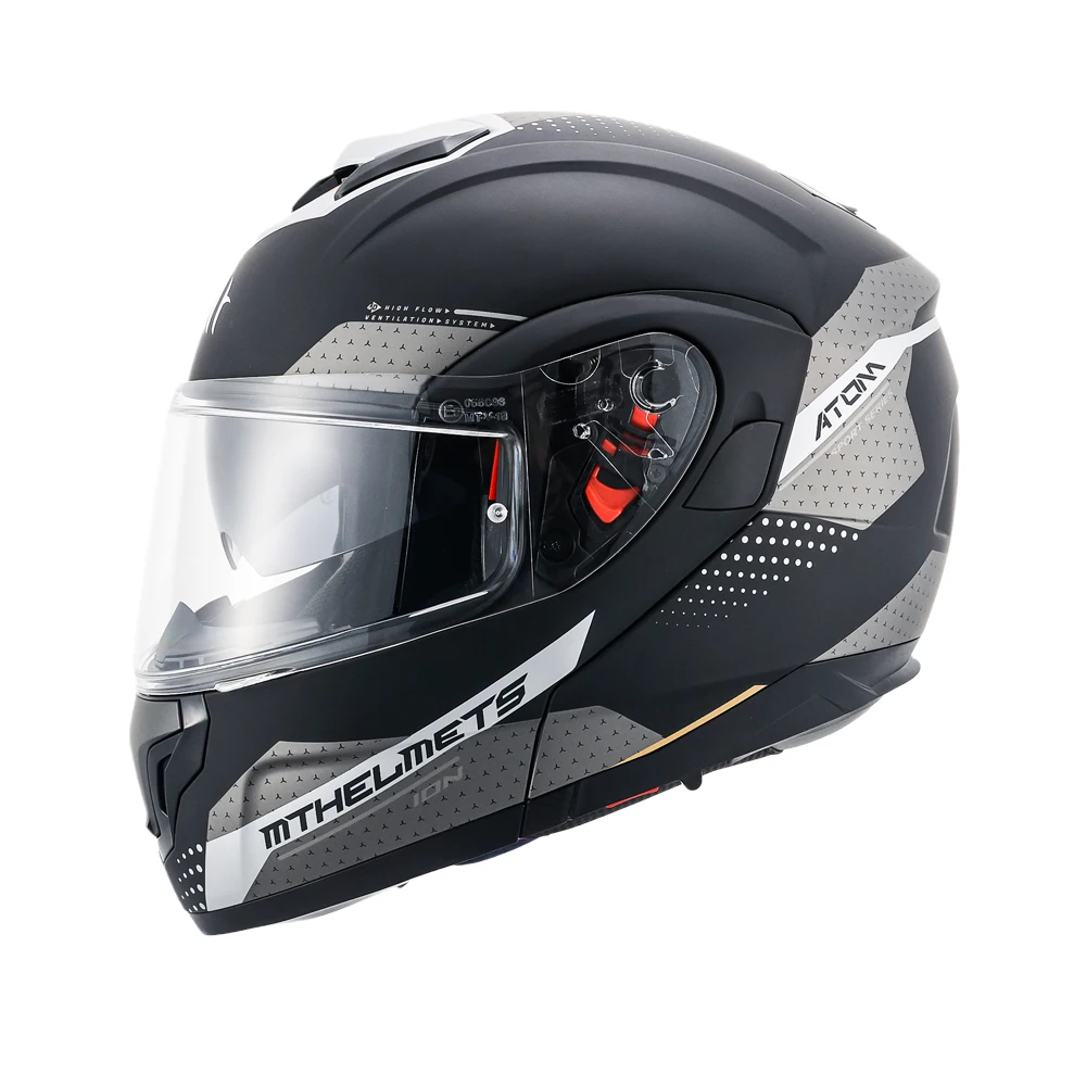 

MT ATOM SV Motorcycle Helmet Flip Up Dual Len Off-Road Racing helmet Capacete Cascos para motos Casco moto