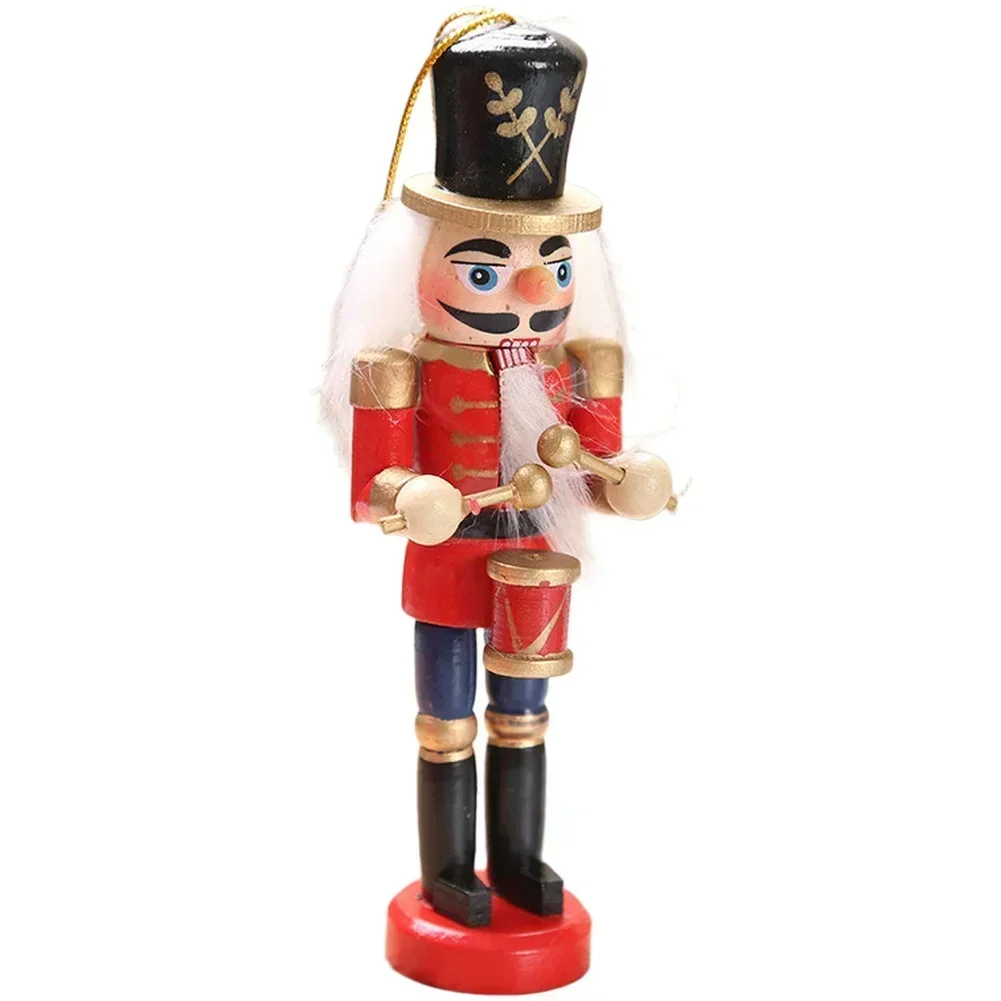 Tree Ornaments Wooden Nutcracker Christmas Tree Decor Handcrafted Holiday Conversation Piece Lightweight Ornament