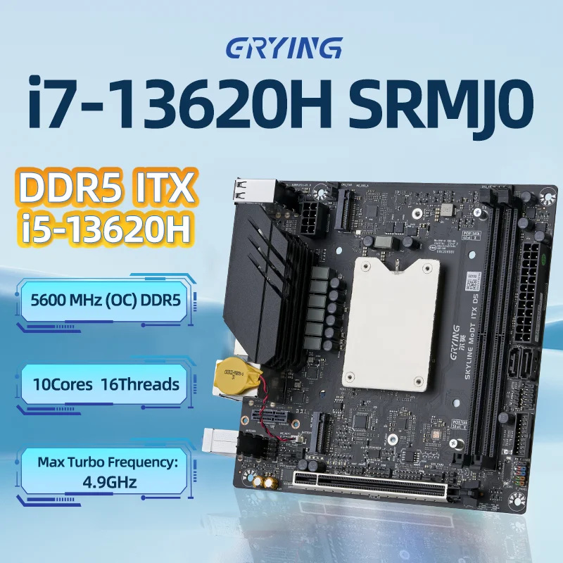 ERYING 13th Gen M-ITX Series Motherboard CPU RAM COMBO i5/i7