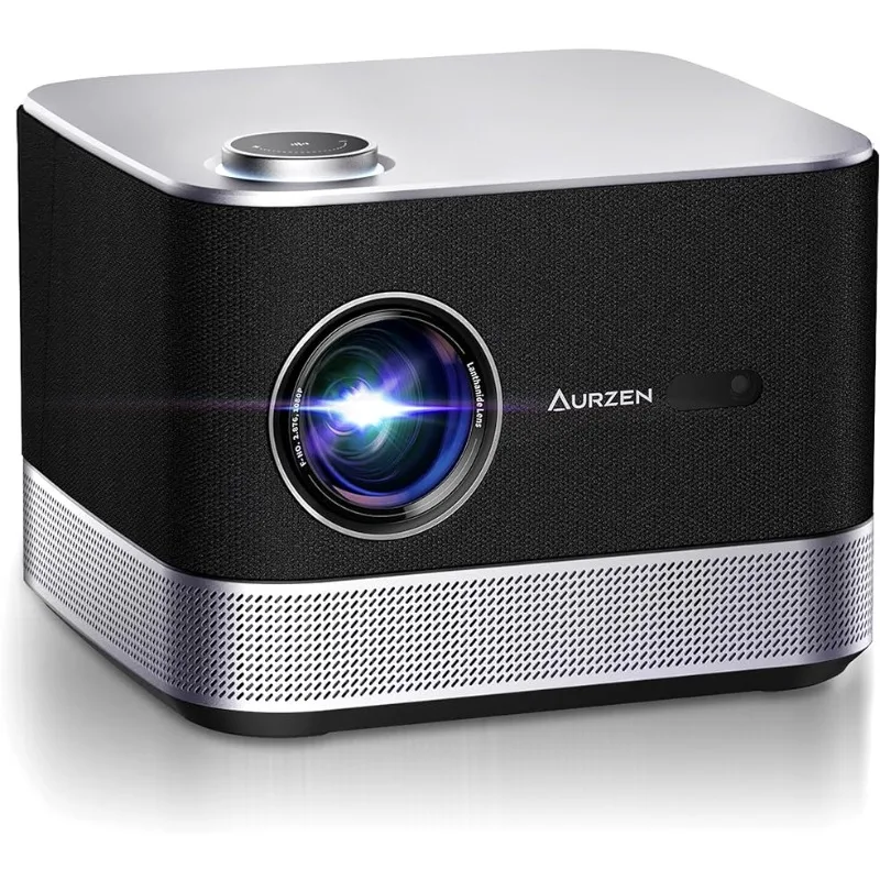 

All-in-One Projector 4K, AURZEN BOOM 3 Smart Projector with WiFi and Bluetooth, 36W Speakers, AI Auto Focus&Keystone