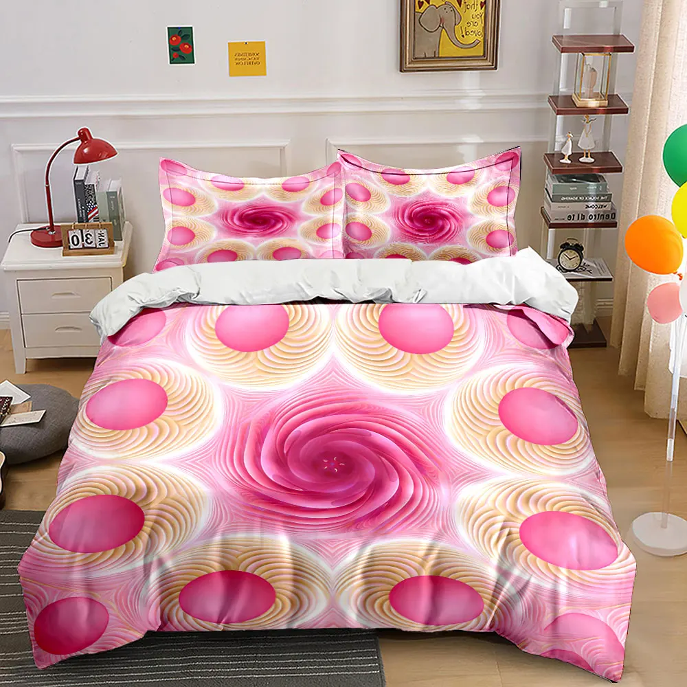 

Pink Floral Design Home Decor Set Soft Comfortable Duvet Cover Bedding Set Included 1*Duvet Cover & 2*Pillowcases, gift