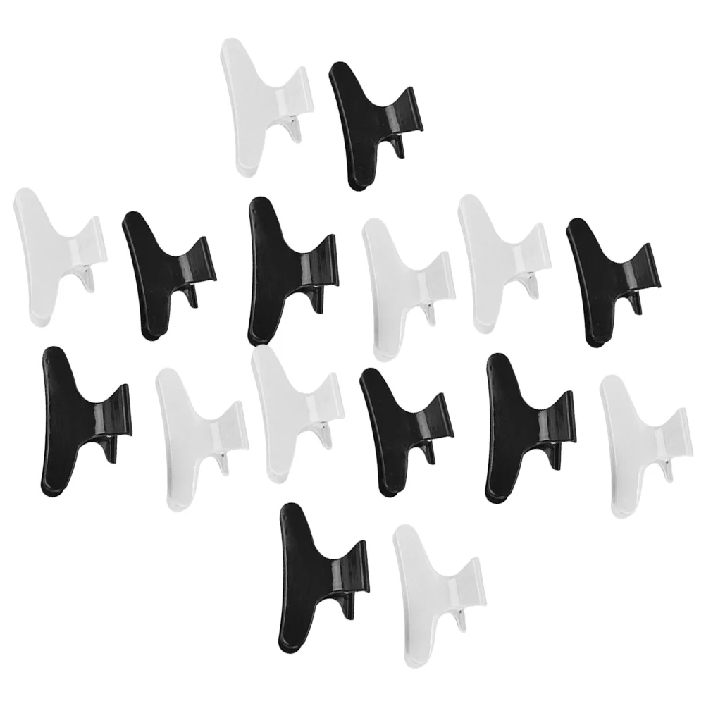 

24Pcs Styling Claw Hair Clips Chic Small Positioning Hairpins for Black White 12 Each Fashionable Durable No Trace