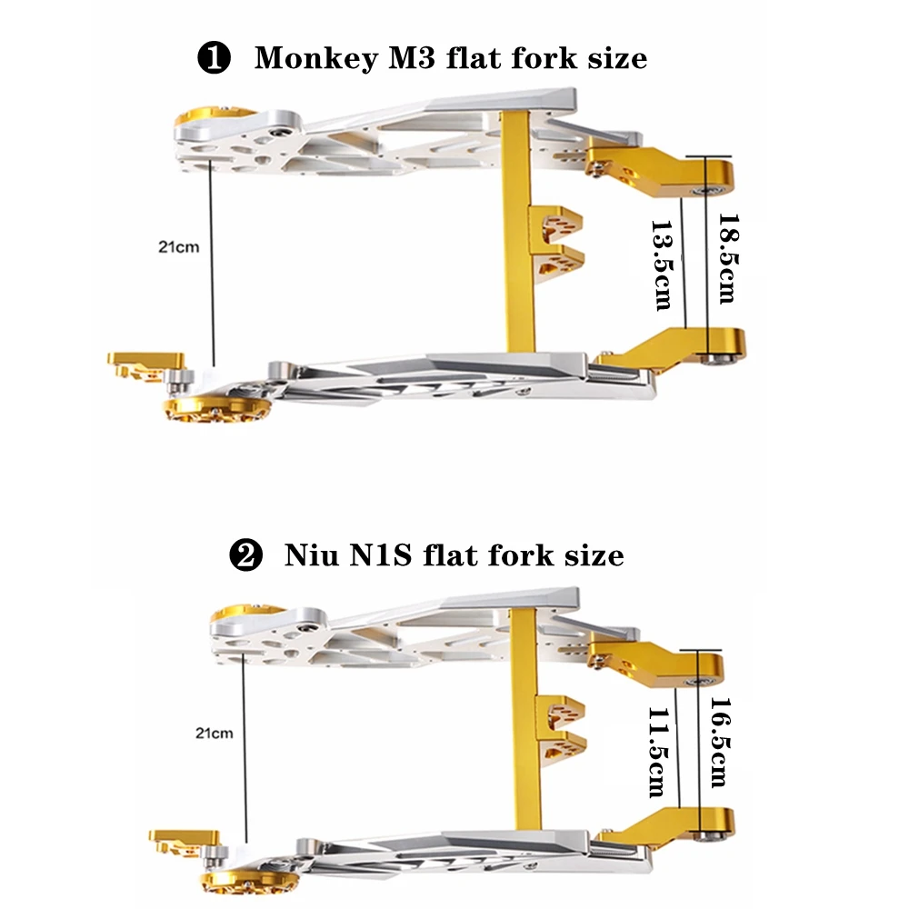 New 5th-Generation Lotus Swing Arm Thicken Aegis Rear Fork CNC Aluminum For Electric Monkey M3 M5 M6 Niu N1S Universal Modify