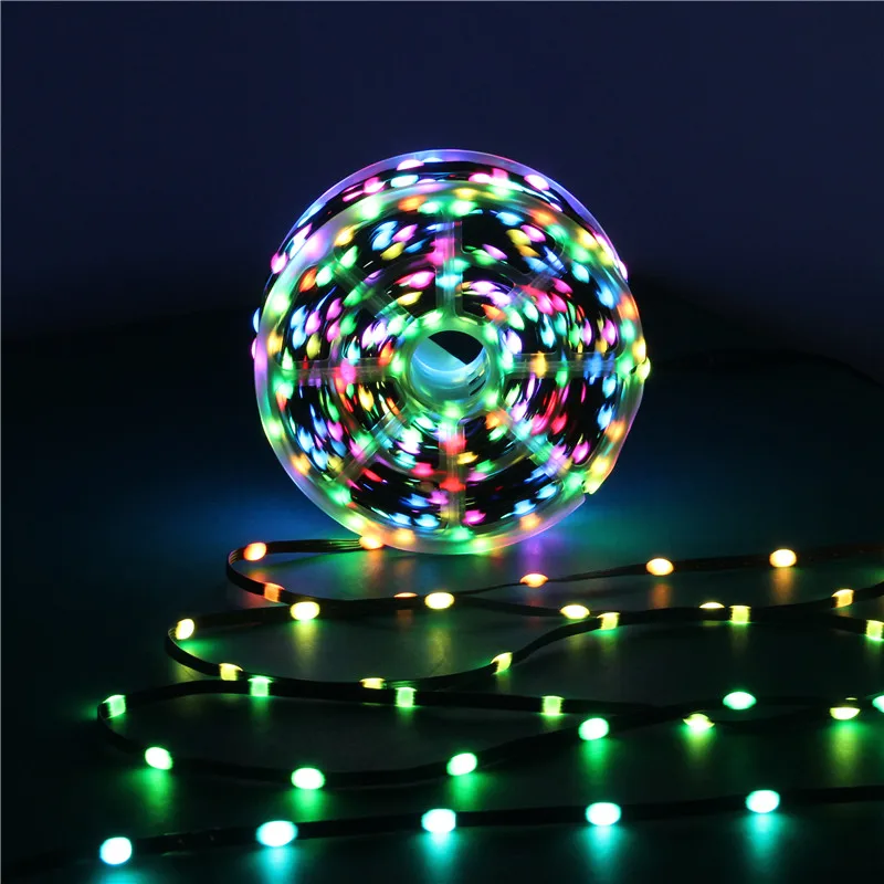DC12V  3Pin black Wire 1000ct Pixels 1.5cm-10cm Pitch WS2811 LED Seed Pixel String Light RGB IC Addressable Full Color IP68