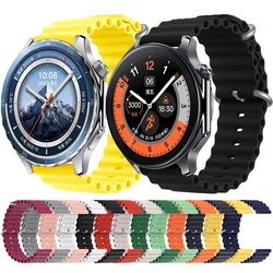 Silicone Band For OPPO Watch X X2 OPPO Watch 4 Pro Sport Bracelet For OnePlus Watch 2 OnePlus Watch 46mm Ocean Loop 22mm Correa