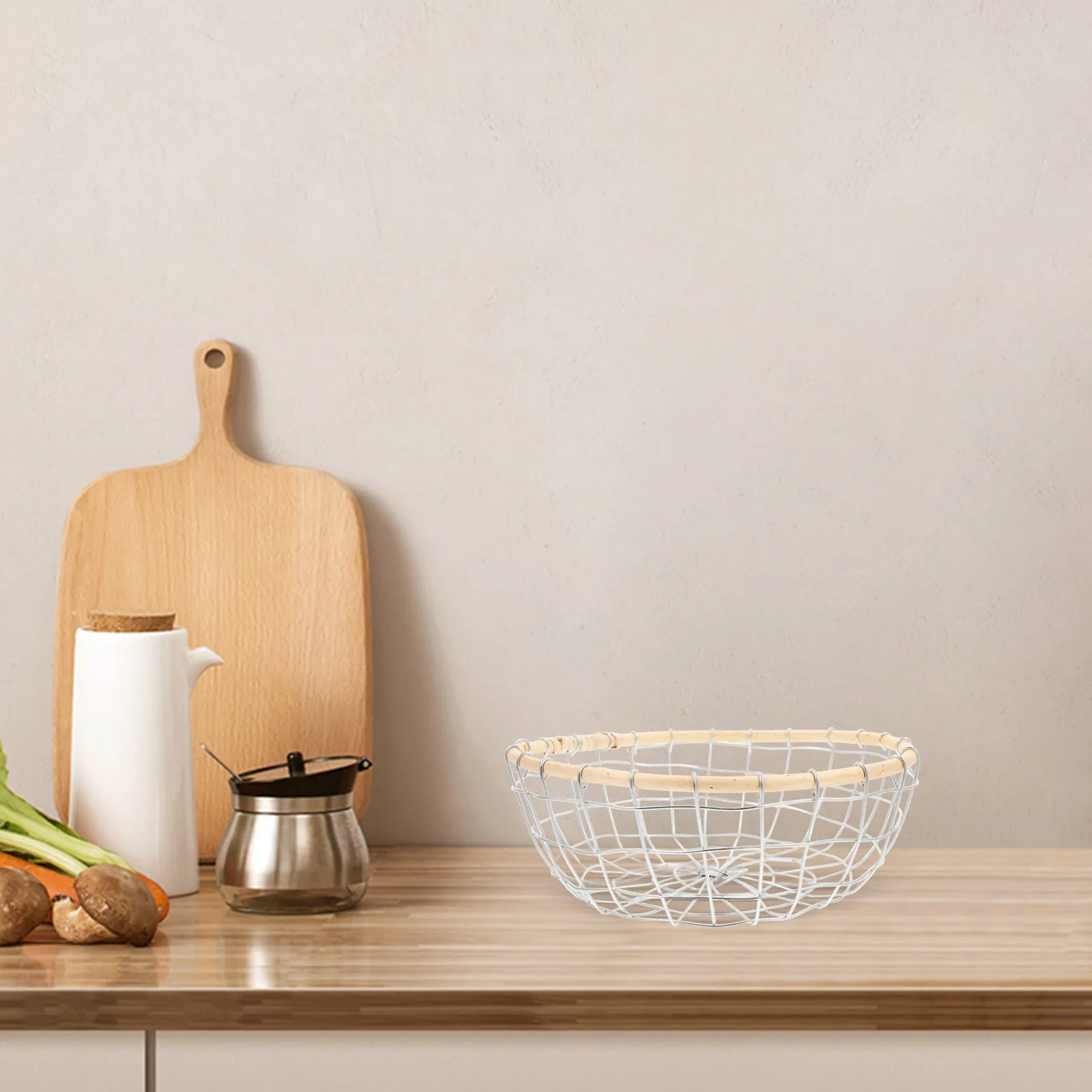 

Metal Wire Fruit Basket Iron Storage Organizer Decorative Kitchen Counter Bowl for Fruits Vegetables Snacks Metal Fruit Basket