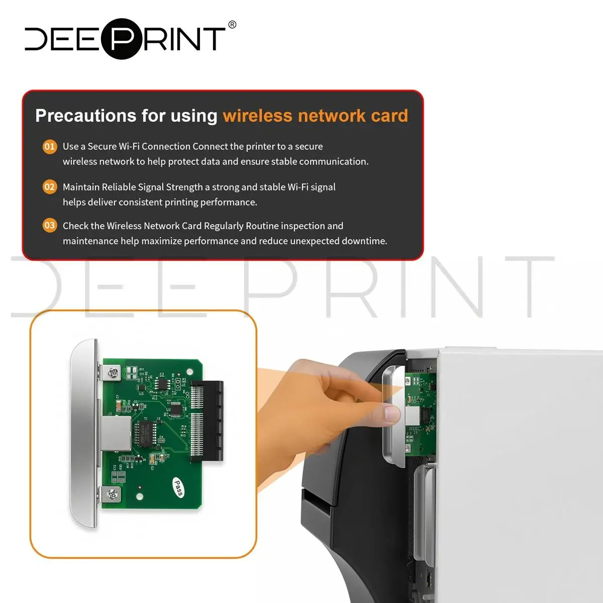 P1058930-074 P1038204-01 Internal Printserver Ethernet Port Wired Network Card for Zebra ZT410 ZT420 ZT411 ZT421 Printer