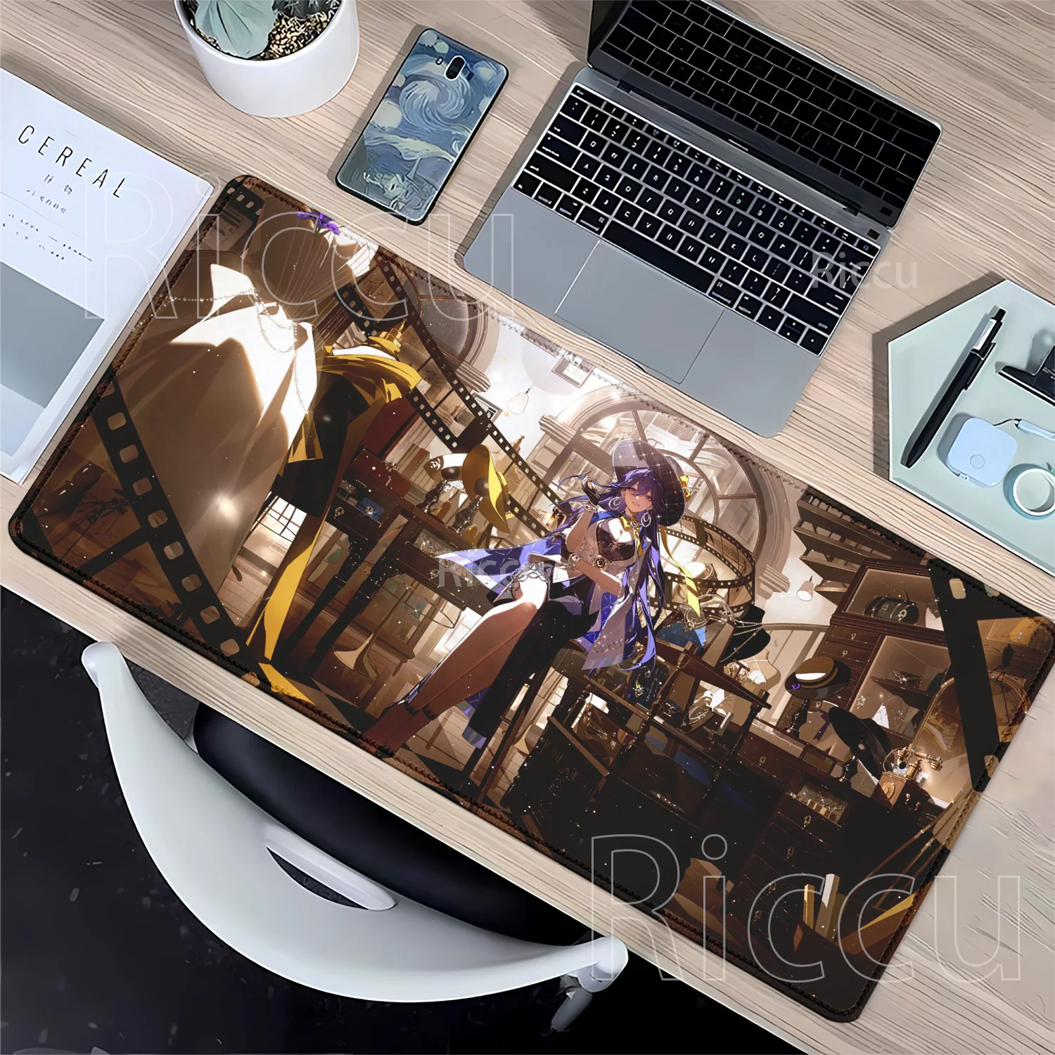 HD printing Lucilla Wuthering Waves Locking Edge Computer Rubber anime Kawaii Girl Office Mouse Pad Keyboard XXL Gaming Carpet