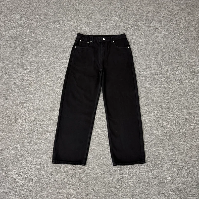 2026 Fashion New DERSCHUTZE Men's Jeans Casual Daily Pants Arrow Embroidered Pattern Casual Denim Pants