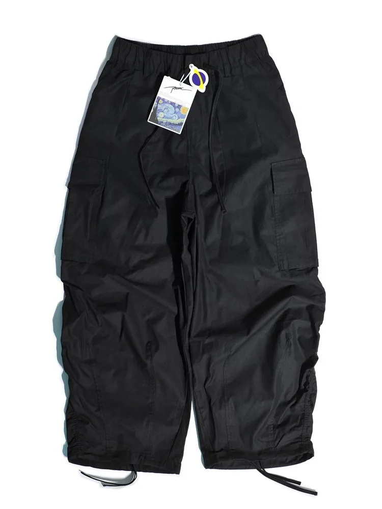 Nouveauté japonais extérieur CityBoy Multi poche ample jambe large décontracté coton Leggings pantalon pour hommes